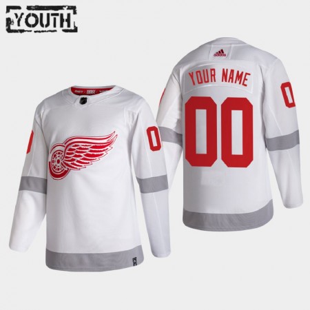 Kinder Eishockey Detroit Red Wings Trikot Custom 2020-21 Reverse Retro Authentic